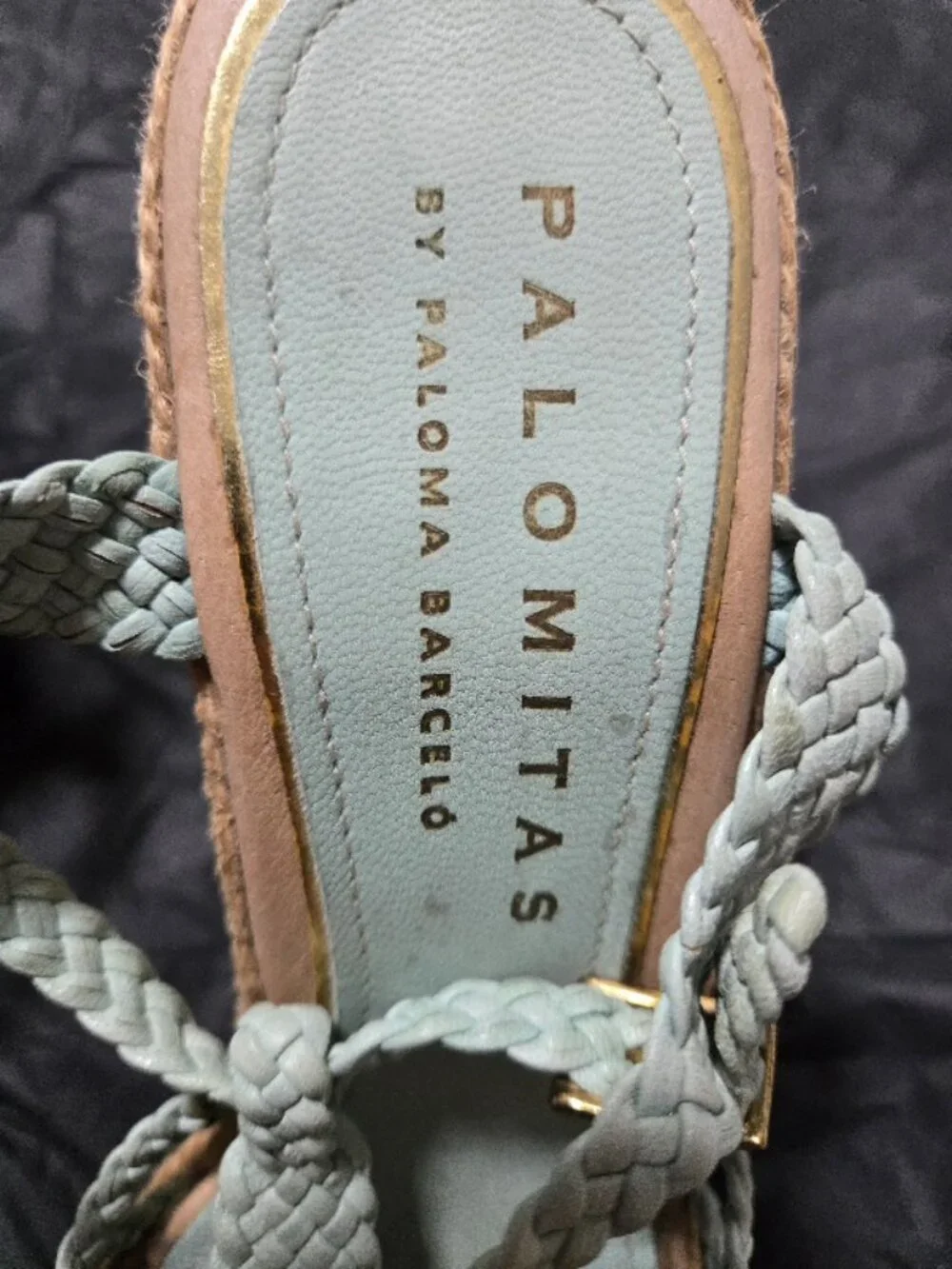 Palomitas by Paloma Barceló Mint Braided Platform Espadrille Wedge Sandals EU 40 - Picture 3 of 16